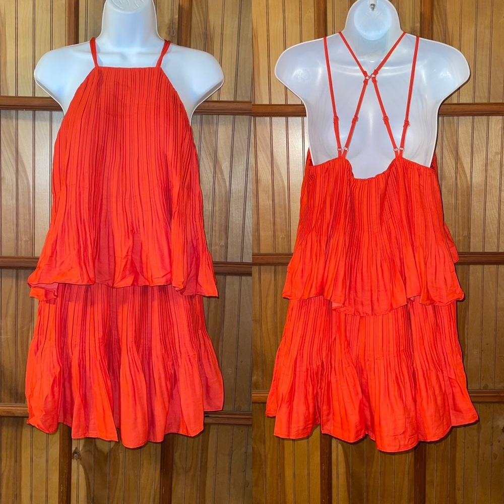 Women's Matching Pleated Top and Pleated Skirt
